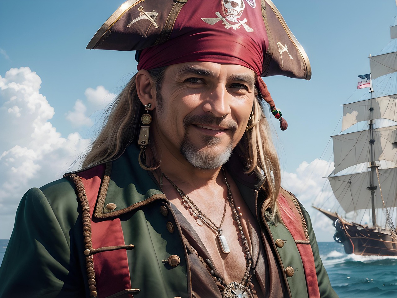 Download Pirate Caribbean Sailing Ship Royalty-Free Stock Illustration