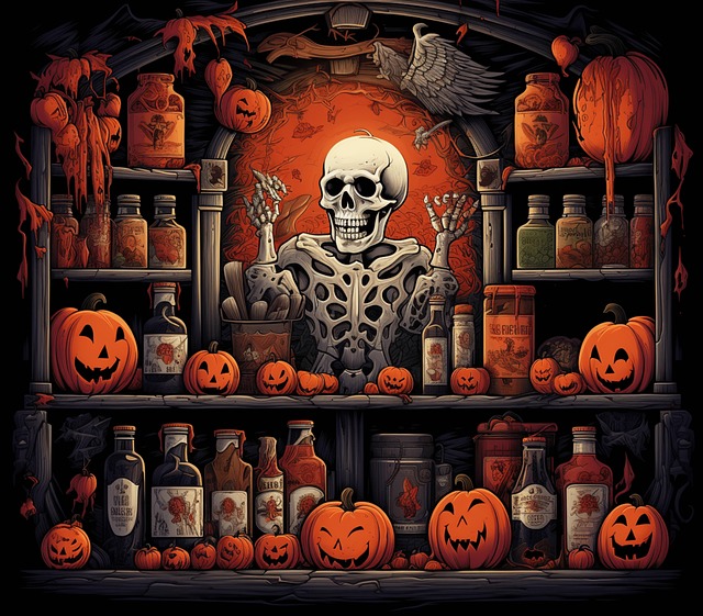Free ai generated candy witches illustration