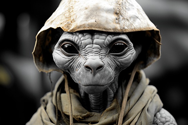 Free ai generated alien ufo illustration