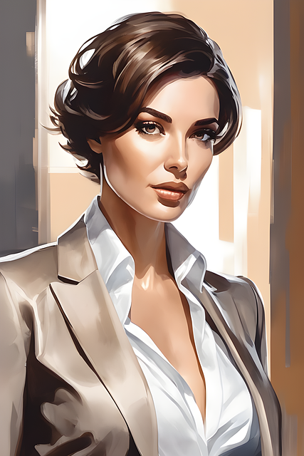 Free ai generated woman businesswoman illustration