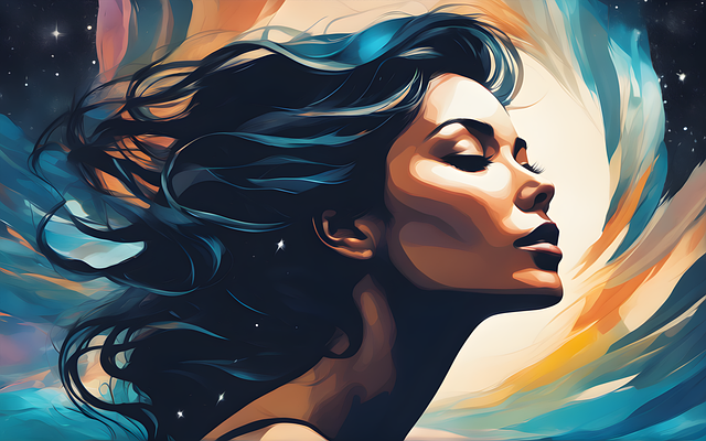 Free woman beautiful artwork illustration