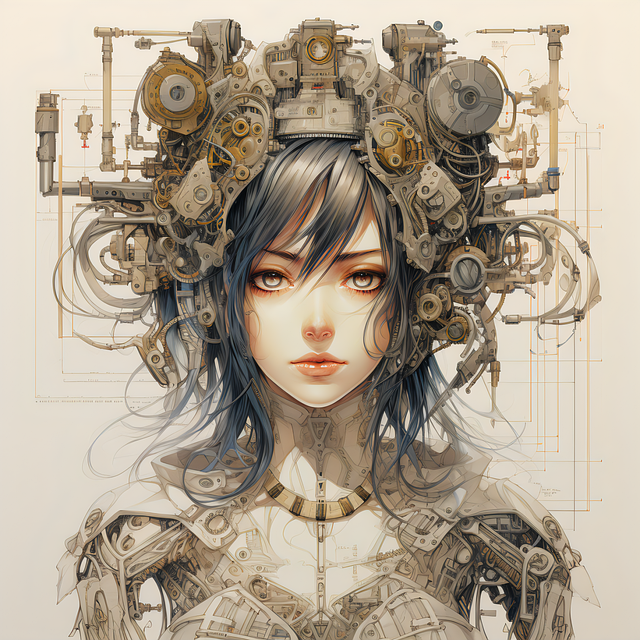 Ai Generiert, Frau, Mechanismen, Komplex