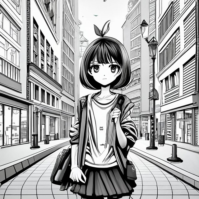Free Anime Girl illustration and picture