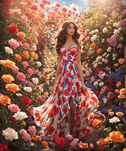 Download free HD stock image of Ai Generated Nature Free ai generated nature girl illustration