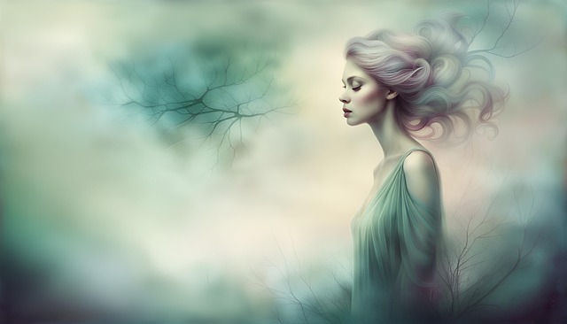Free ai generated woman dream illustration