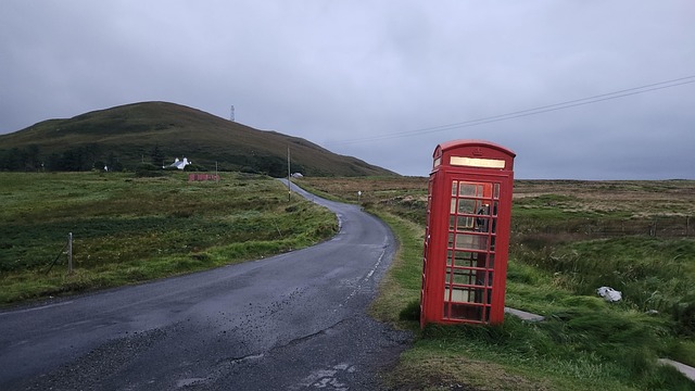 Telefonzelle, Land, Natur, Landschaft