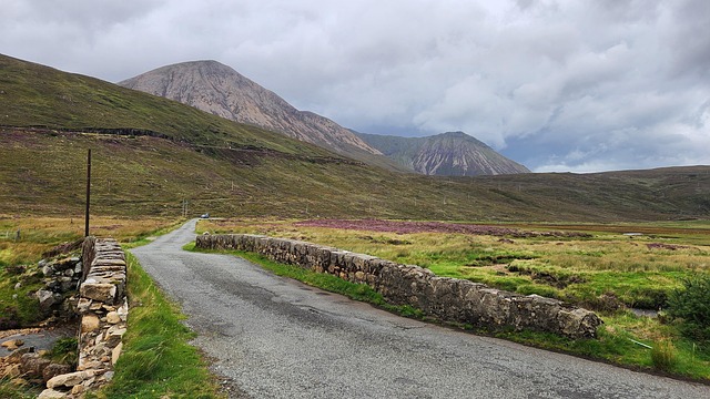 Berge, Landschaft, Brücke, Straße
