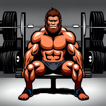 Free Gym Weight Lifting illustration and picture
