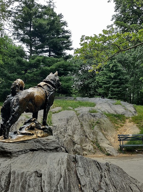 New York, Central Park, Ny, Nyc, Statue