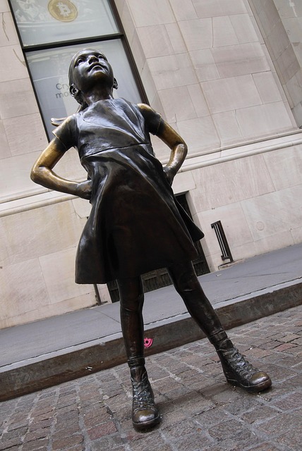 New York, Statue, Trodsig Pige, Børs