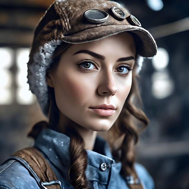 Free ai generated woman paratrooper illustration