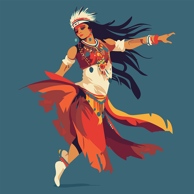 Free ai generated woman native vector