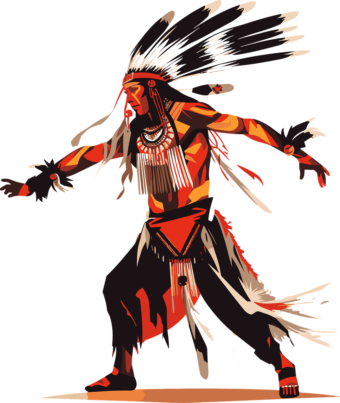Free ai generated man native vector