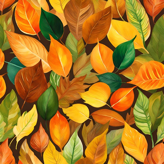 Free ai generated leaves fall illustration