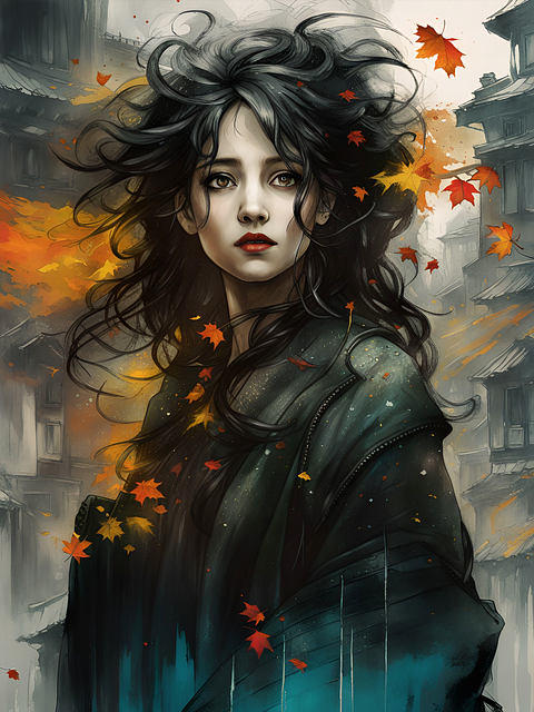 Free ai generated woman beauty illustration