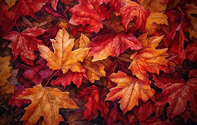 Download free HD stock image of Ai Generated Leaves Free ai generated leaves autumn illustration
