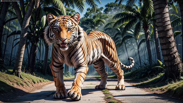 Ai Generiert, Tiger, Katzen, Säugetier