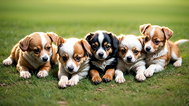 Ai Generiert, Welpen, Hunde, Eckzähne