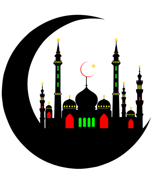 Moskeen, Måne, Moské, Islam, Muslim