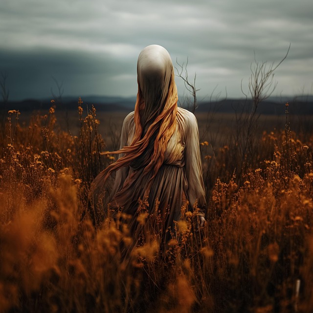 Free ai generated woman ghost illustration