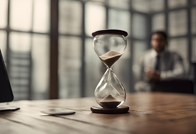 Free ai generated hourglass clock illustration