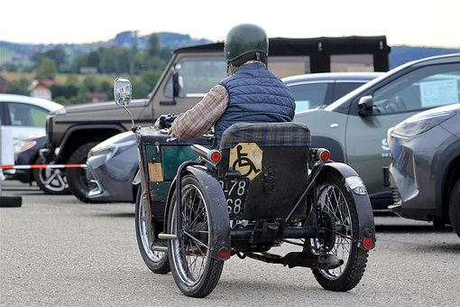 Tricycle, Motorsykkel, Mann, Kjøretøy