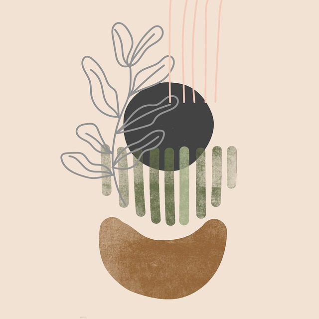 Download free HD stock image of Poster Abstract Free poster abstract leaves illustration