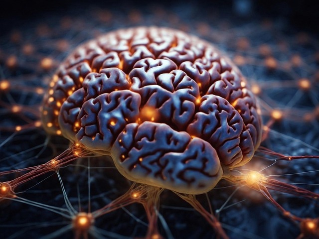Download free HD stock image of Ai Generated Brain Free ai generated brain network illustration