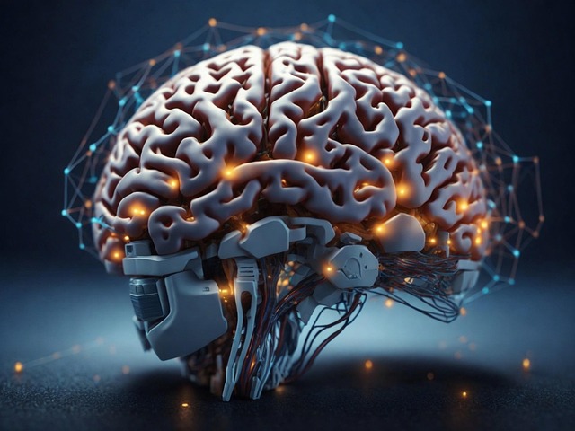 Download free HD stock image of Ai Generated Brain Free ai generated brain network illustration