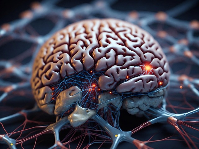Free ai generated brain network illustration