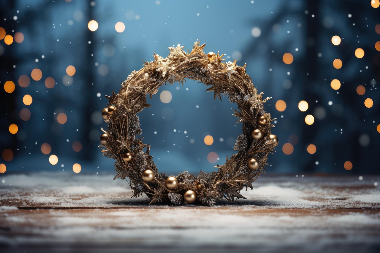 Download Ai Generated Christmas Wreath Wreath Royalty-Free Stock ...