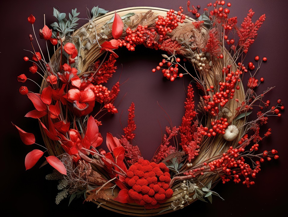 Download Ai Generated Christmas Wreath Wreath Royalty-Free Stock ...