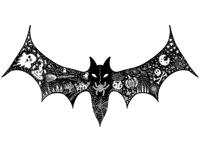 Free Bat Halloween illustration and picture