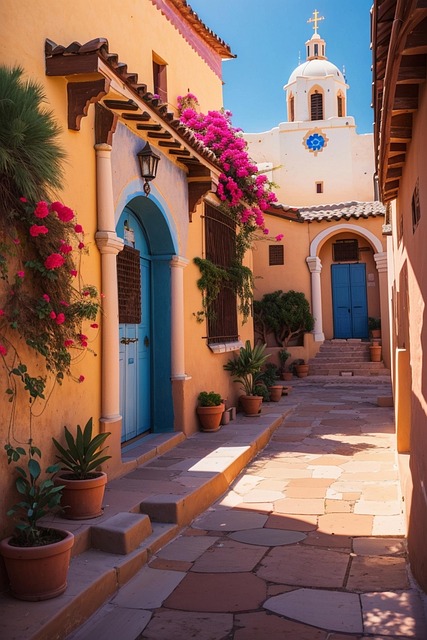 Free ai generated courtyard garden illustration