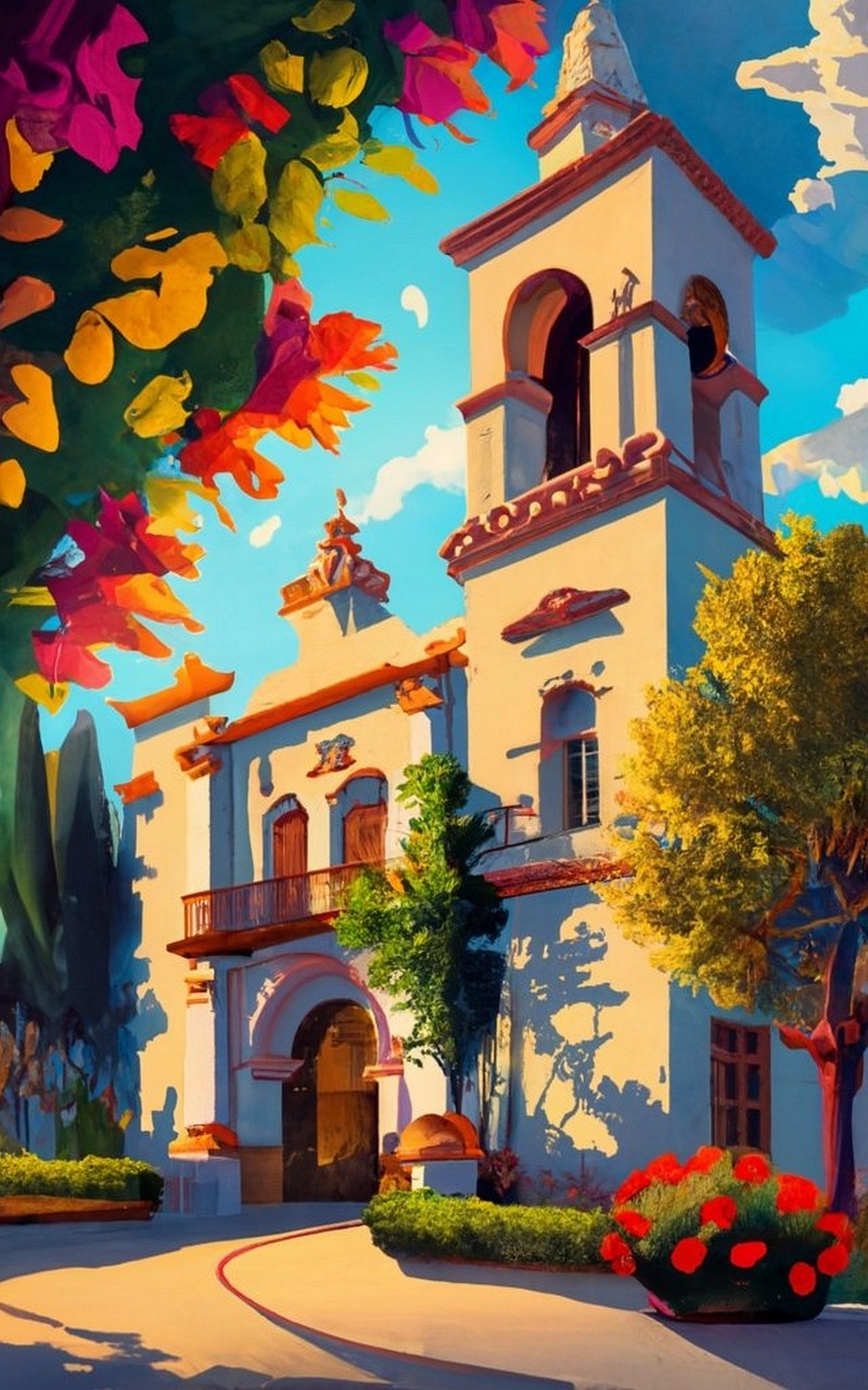 Download free HD stock image of Ai Generated Courtyard Free ai generated courtyard garden illustration