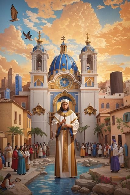 Free ai generated church temple illustration