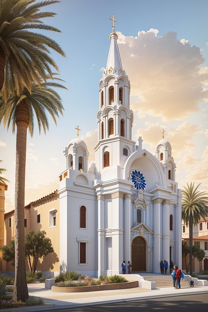 Free ai generated church temple illustration