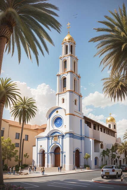 Free ai generated church temple illustration
