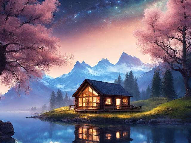 Free Nature Cabin illustration and picture