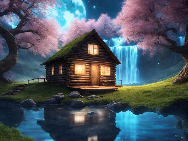 Free Nature Cabin illustration and picture
