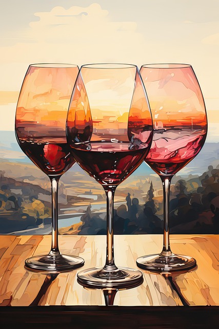 Free ai generated wine wine glass illustration