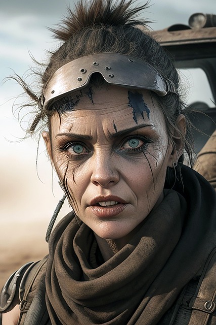 Free ai generated woman face illustration