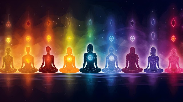 Download free HD stock image of Chakra Alignment Free chakra alignment rainbow illustration
