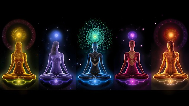 Free chakra alignment yoga illustration