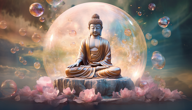 Free buddha meditation enlightenment illustration