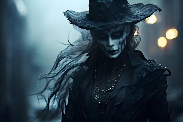 Free halloween creepy spectral illustration