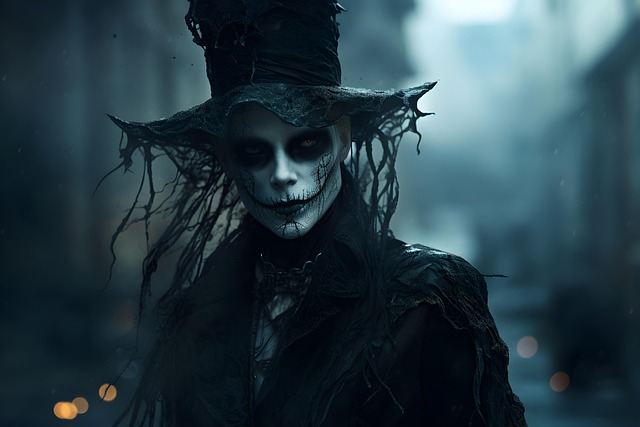 Free halloween creepy spectral illustration