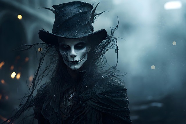 Free halloween creepy spectral illustration