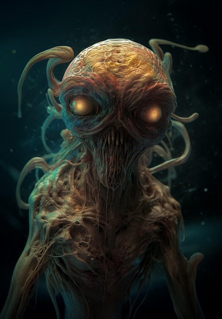 Free ai generated alien quantum illustration