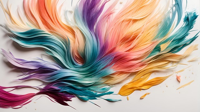 Free waves lines brush strokes illustration